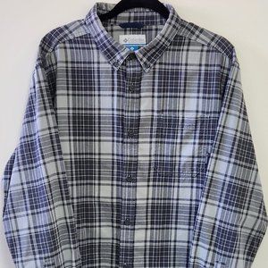 Men's XL Columbia Gray Button Down Shirt